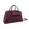 BEBE Women's Rolling Duffel, Dark Purple