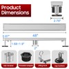 DLONE Linear Shower Drain | 48" AISI 304 Stainless Steel