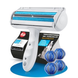 Bluepet® RolloTollo 2.0 Self-Cleaning Lint Roller, Pet Hair Remover for Sofa, Bed & Furniture, Lint Brush for Dog Hair and Cat Hair (5 Pieces (1 Pack))