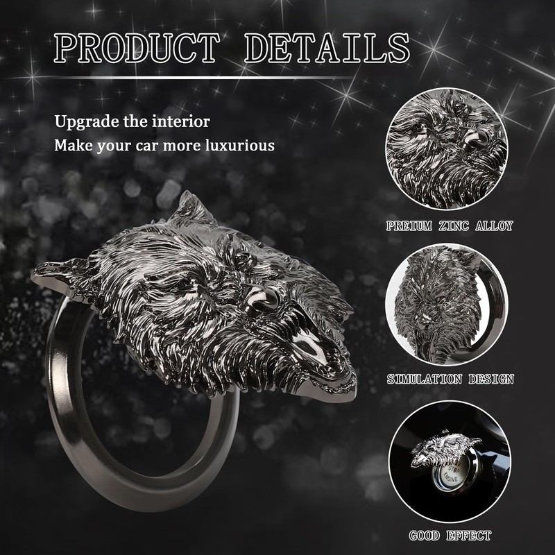 TOMALL Car Engine Start Button Cover Aluminum Push Start Button