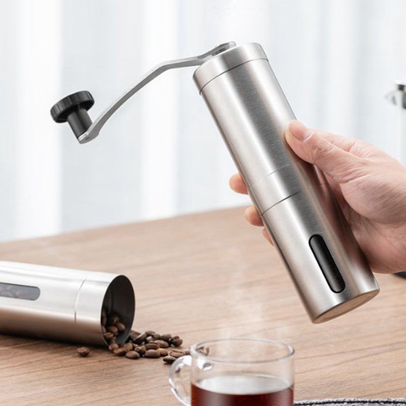 Manual Coffee Grinder Stainless Steel Hand Coffee Bean Mill for