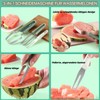 Melon Cutter, 3-in-1 Watermelon Cutter, Portable Fruit Cutter, Watermelon Cutter,
