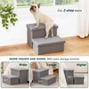 Love's cabin Dog Stairs with Storage 13" H,Foldable Pet Stairs