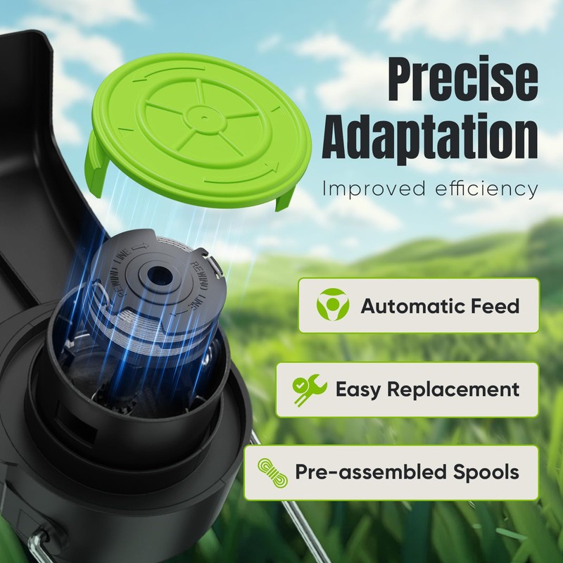 Eventronic 7 Pack Weed Wacker String for Greenworks Weed Eater,