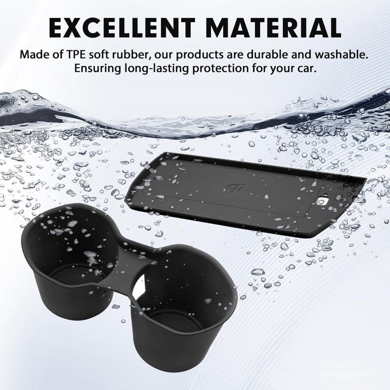 Autorder Car Cup Holder&Wireless Charging Protective Mat for Subaru Forester