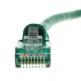 Kamrock Lights LLC Snagless 1 Foot Cat5e Green Network Ethernet Patch Cable