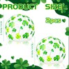 2 Pcs St Patrick's Day Decorations Lighted Glass Ball Tabletop