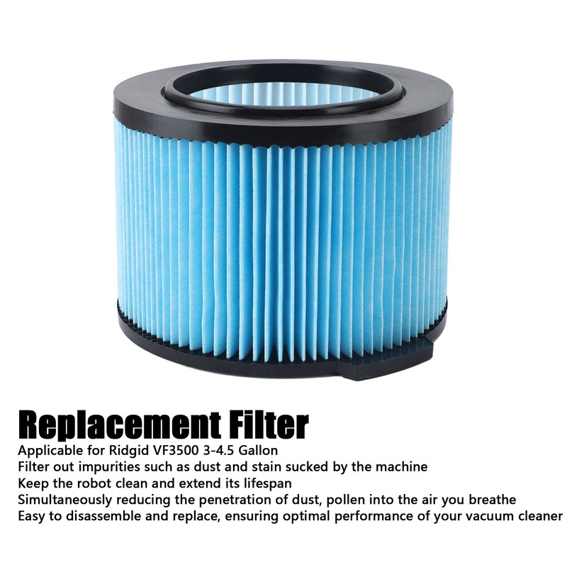 Replacement Vacuum Filter Silicone High Efficiency Particulate Air Filter for
