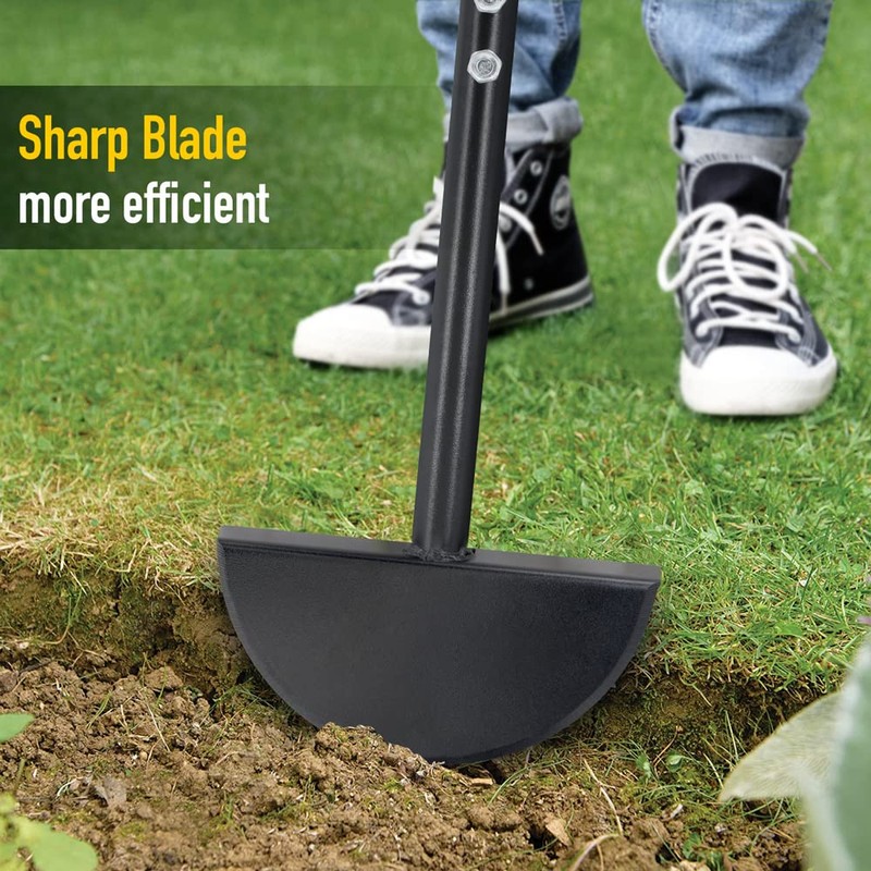 Colwelt Half Moon Edger Lawn Tool, Lawn Edgers with Soft
