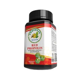 Propolis Health Red Propolis - Bee Red Propolis 90 Capsules - Alcohol-Free Original and Concentrated Pure Propolis - 45-Day Supplement - Brazilian Red Propolis - 840mg Red Propolis