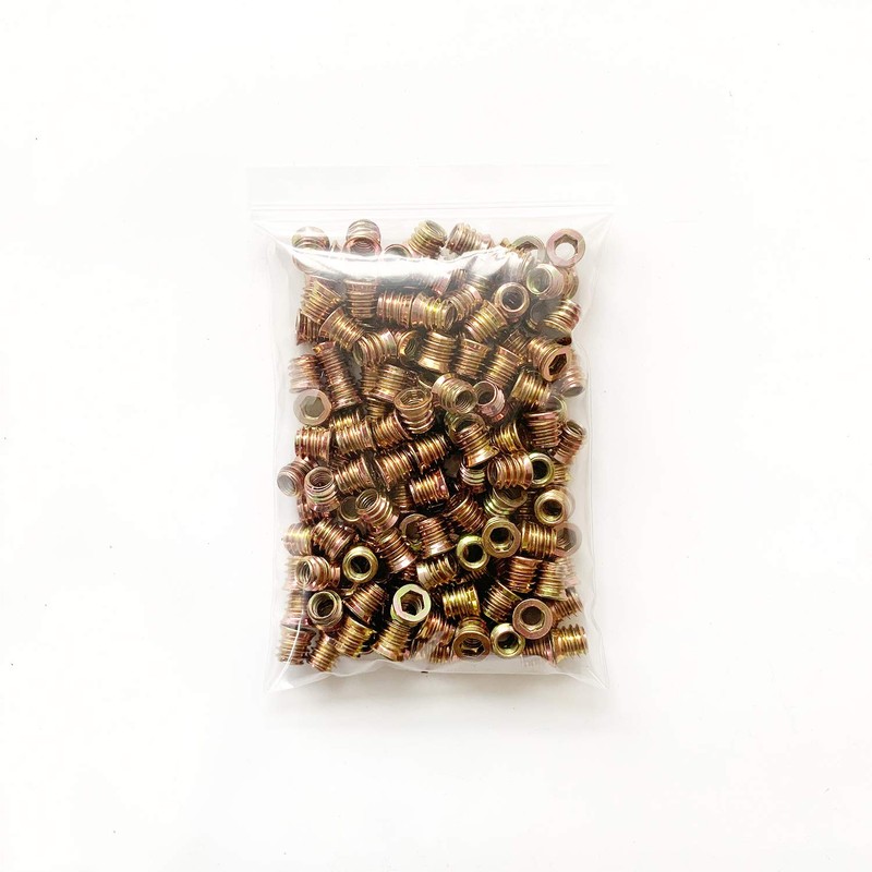 LIKERAINY Pack of 200 Threaded Bushing Screws with Cover Edge