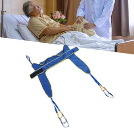 Patient Lift Sling, Patient Transfer Sling, Secure Nylon Buckle 3 Positions Heavy Duty Breathable Bed Sling Effortless Patient Transfer for Disabled Elderly (M)