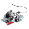 Enamel Alloy Chubby Cat Earrings Kitten Drop Dangle Fashion Jewelry