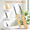 2 Pack Straw Puncher for Plastic Lids, Straw Hole Puncher