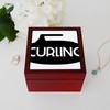 CafePress Curling Stone Memory Keepsake Jewelry Box, 5"x5"x3.75"