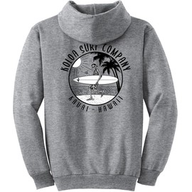 Koloa Surf Men's Skeleton Gone Surfin' Pullover Hoodie-XL-Athletic Heather