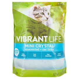 MUHU Vibrant Life Mini Crystal Unscented Cat Litter, 8 lb (8 lbs)
