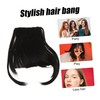 FOMIYES 3pcs Clip in Fake Hair Bangs Real Human Hair