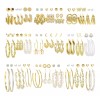 Aretes para Mujer;Regalo de Navidad Joyeria 54 Pares Aretes Mujer