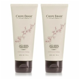Crepe Erase (2 Pack) Crépe Erase Advanced Anti Aging Hand Repair Treatment VANILLA ROSE, 3oz