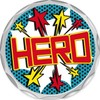 Hero with Stars 2.2" Hero Award Pin, 50 Pack Prime