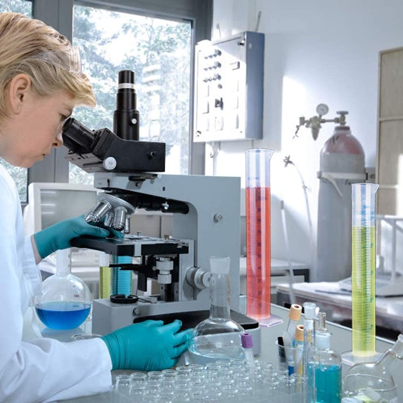 Plastic Graduated Cylinder,10ml, 25ml, 50ml, 100ml,Measuring Cylinder for Home and