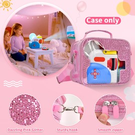 Bag for Little Tikes Story Dream Machine Books Starter Set, Toddler Toy Projector Storage with Flash Glitter and Transparent for Storytime, Audio Play and Character Collection (Case Only) (Pink)