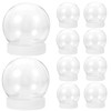EXCEART 10pcs Keepsake Display Case Keepsake Globe Empty Water Globes