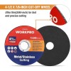 WORKPRO 20-Pack 4-1/2 x 7/8-Inch Cut-Off Wheels Aluminum Oxide Ultra