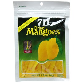 7D Dried Mangoes SAIPAN, USA 2.82oz (80 grams) LOT of 8 packs