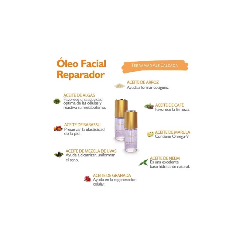 2x1 Óleo Morado Facial Terramar 7 Aceites Piel Sana