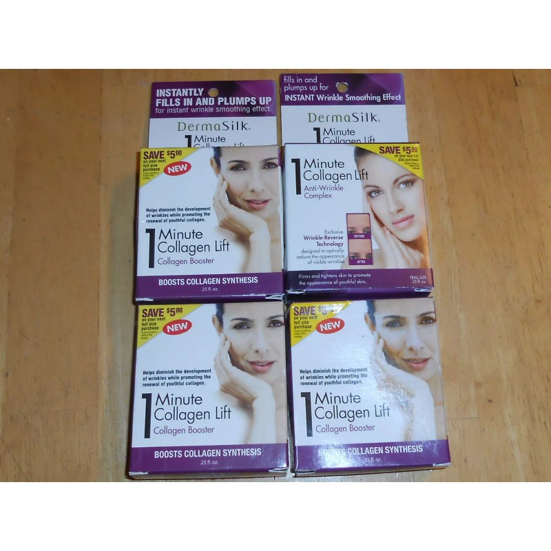 DermaSilk 1oz lot DERMA SILK 1 MINUTE COLLAGEN LIFT COLLAGEN