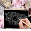 Scratch Paper Art Set, 30 Sheets Black Coated Scratching Board,