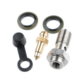 Motorsport M10 x 1.0mm Banjo Bolt with Bleed Nipple Kit Race Rally Drift