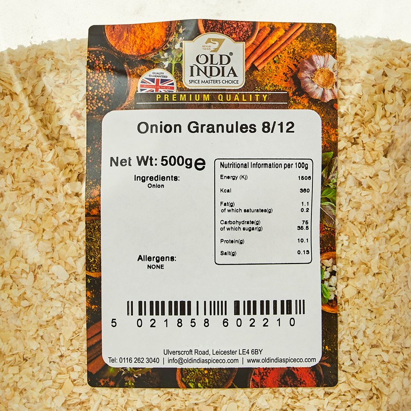 Old India Onion Granules 8/12 500g