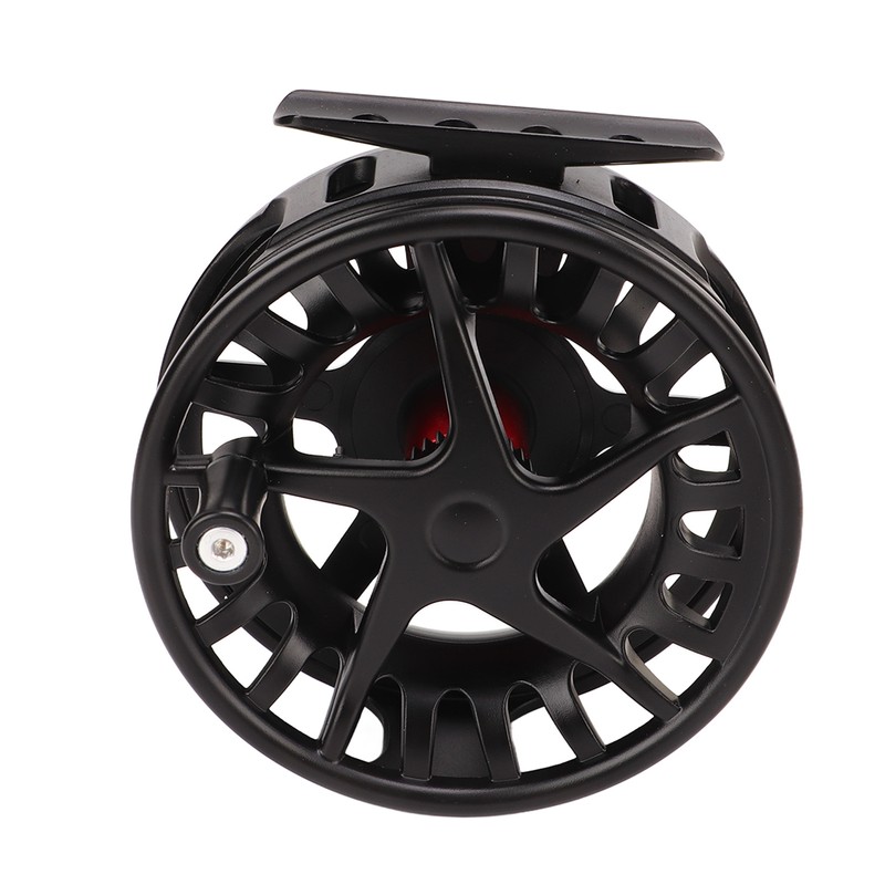 Fly Fishing Reel with Release Black Aluminium Alloy Large Line