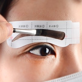 New Type Eyebrow Drawing Helper Stencil Sticker (1 Sheet) Eyebrow Guide Sticker Type G 32ea