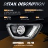 RAPOOSANS Driving Fog Lights Lamps Assembly for 2015-2019 Chevy Colorado