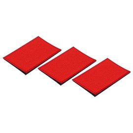 MECCANIXITY Solid Red Flag Patch Flags Embroidered Patches Blank DIY Flags Patch 8x5cm/3.15x1.97 Inch for Vest Clothes Backpacks Hats,DIY Crafts Caps,Pack of 3