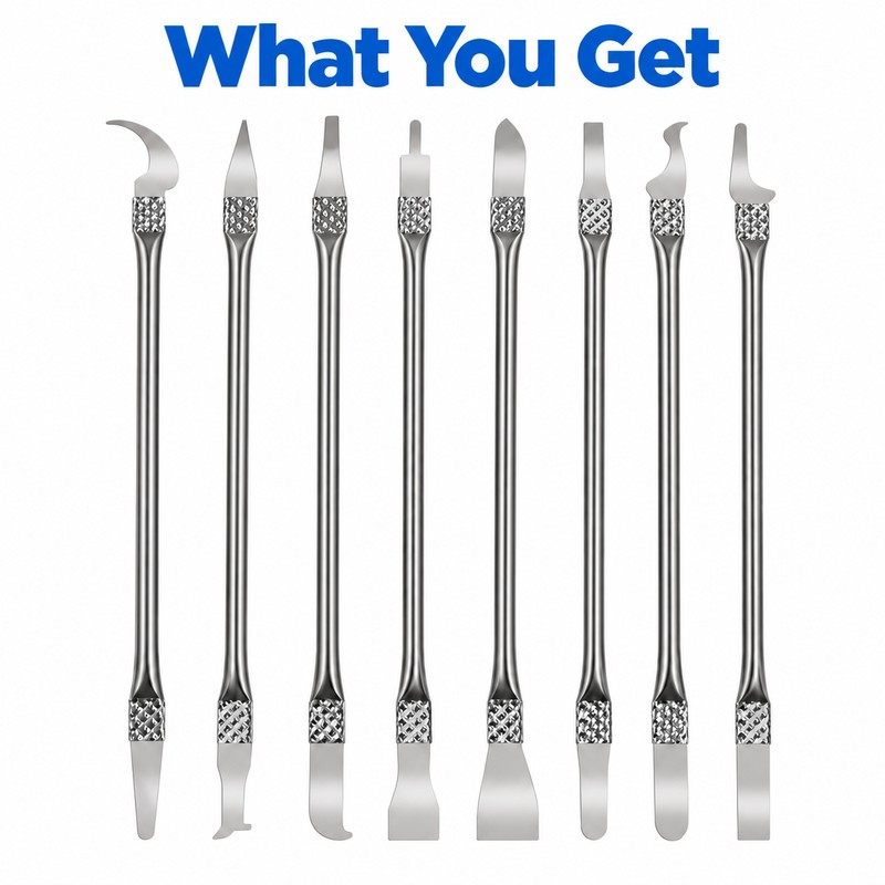 8-in-1 CPU IC Prying Knife Blade Set – Thin Precision