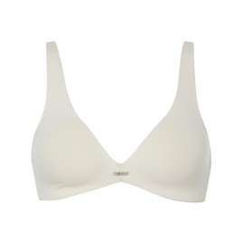 Emporio Armani Women's Emporio Armani Dreamy Viscose Lace Women's Bralette Padded bra, Pale Cream, XL UK