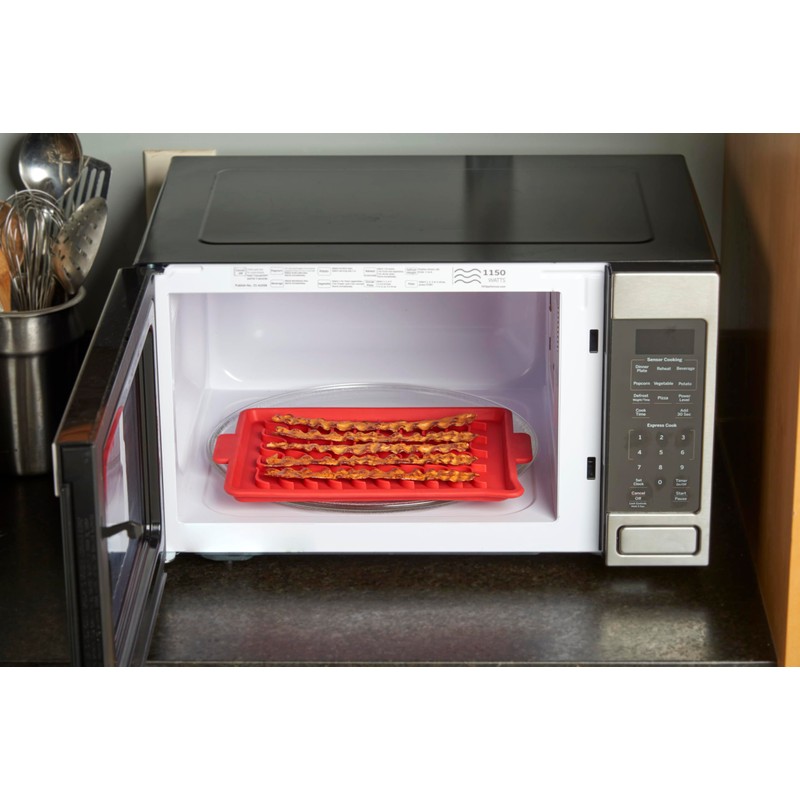 Talisman Designs Silicone Microwave Bacon Tray | Family Friendly Kitchen