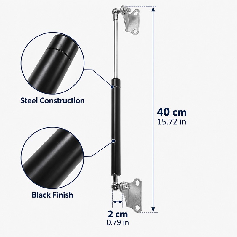 2 Pack 15.7 Inch Gas Spring Struts, Steel Lift Supports