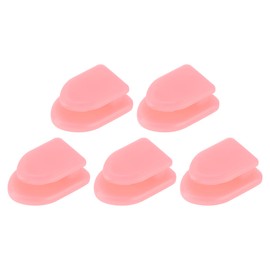 HEROFFIX 5 Pcs for Purses Bags Keys Water Bottles and Shopping Bags Car Storage Hooks Sturdy Car Adhesive Hooks Pink ABS 1.18"x0.79"