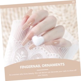 SAFIGLE 15Pcs Mini Plush Heart Nail Adornments Chic Nail Art Supplies for Salon Home Use Bright Colors for Party Decoration Durable and Easy to Use for Sharing with Friends