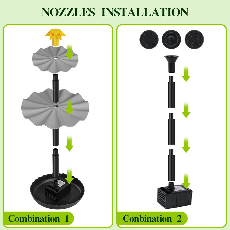 Solar Water Fountain Upgrade Solar Panel Water Fountain Adjustable Water