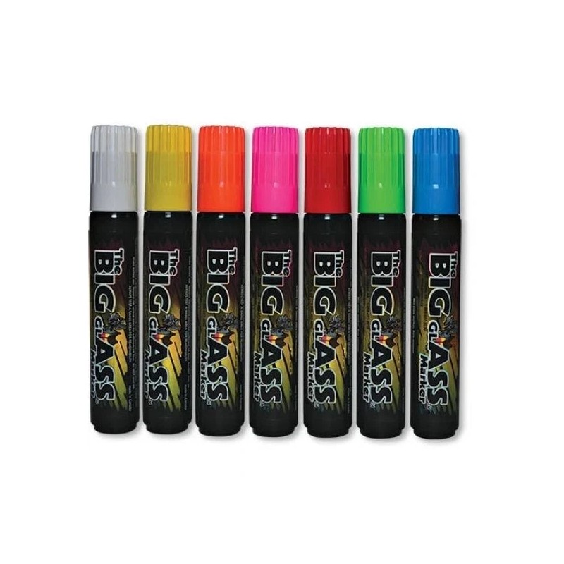 Genpack The Big Glass Marker Washable ORANGE Writer - Automotive