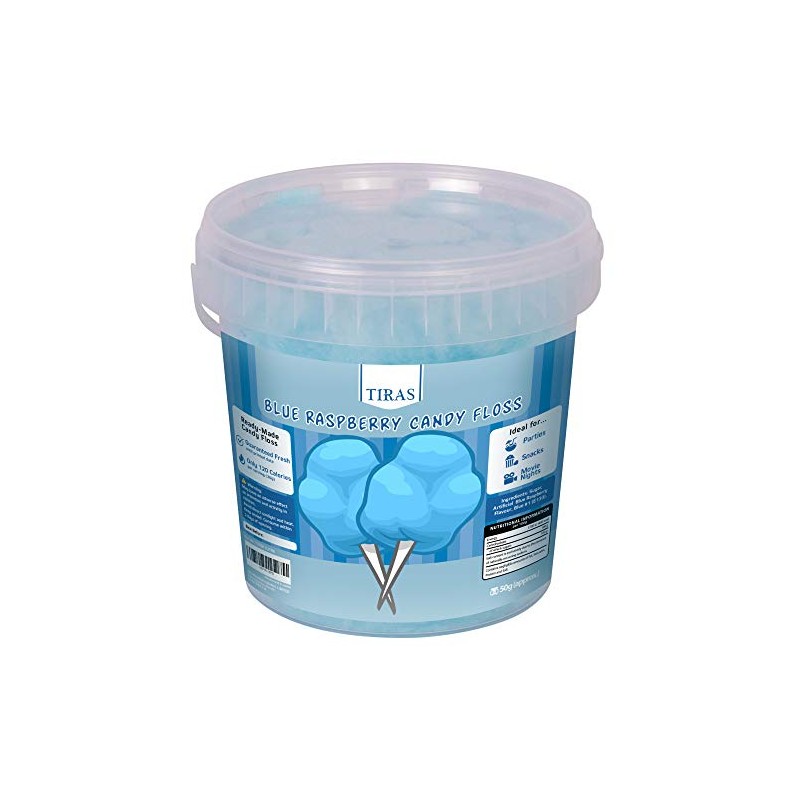 TIRAS Blue Raspberry Candy Floss - Cotton Candy 50g