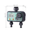HiOazo Irrigation Computer, 2 Outputs, 6 Schedules, Automatic/Manual Irrigation Control,