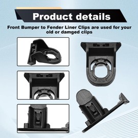 Pleoos 5 Sets Front Bumper Fender Liner Retainer & Pin Hold Clip Fastener Compatible with Toyota Camry Corolla Sienna Venza, for Lexus ES300h ES250 ES350